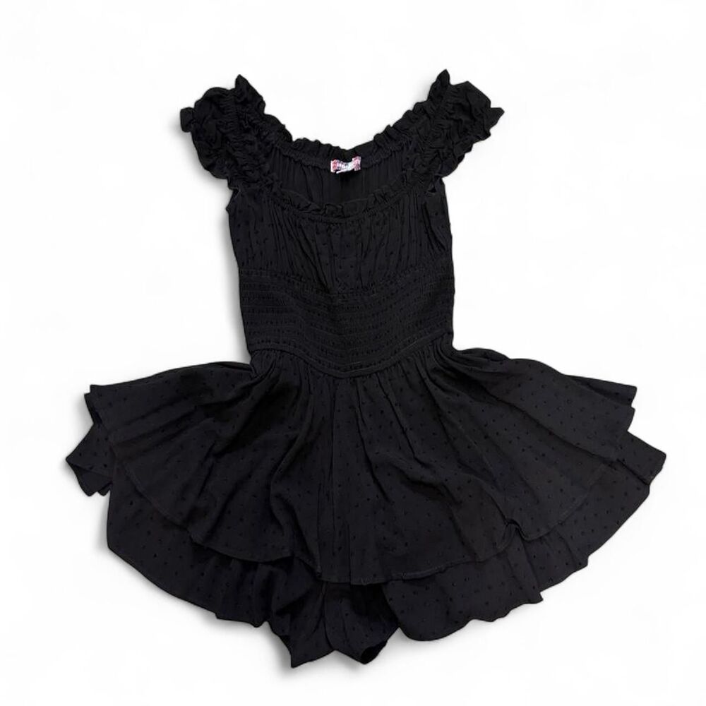 Urban Outfitters Women's Black Mini Playsuit-romper